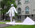 Monument pentru eroii zilelor noastre. In Letonia a fost ridicata o statuie in cinstea cadrelor medicale - VIDEO