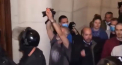 Scene violente la  Belgrad. S-a ajuns aici dupa ce presedintele a anuntat ca va introduce din nou starea de urgenta si un set de restrictii drastice in weekend-uri - VIDEO