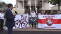 Protest in fata Ambasadei Belarus din Chisinau. Dorin Chirtoaca: "Am venit sa sustinem oamenii liberi care lupta cu dictatura" - VIDEO
