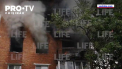 Explozie urmata de un incendiu puternic la Moscova. 5 persoane au fost ranite, dupa ce apartamentele lor au sarit in aer, dupa care au luat foc - VIDEO