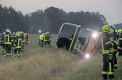 Un autocar a iesit de pe carosabil in Germania. Cel putin 31 de persoane ranite