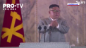 Imagini inedite cu liderul nord-coreean, Kim Jong Un. La parada militara la care Phenianul a prezentat o noua racheta balistica intercontinentala, acesta a aparut cu ochii in lacrimi - VIDEO