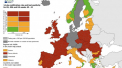 Mai mult de jumătate din ţările UE sunt în zona roşie pe noua hartă privind riscul de călătorie în Europa