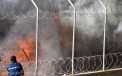 Incendiu la tabara de migranti de pe insula greaca Samos, sub control - VIDEO