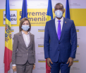 Maia Sandu a avut prima intrevedere, in calitate de presedinte ales, cu ambasadorul UE si al SUA