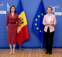 Maia Sandu a avut o intrevedere cu Ursula von der Leyen: "Ne-a asigurat ca putem continua sa ne bazam pe toata sustinerea din partea UE atat cu privire la vaccinarea cetatenilor nostri"