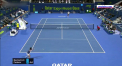 Roger Federer a parasit turneul ATP de la Doha in faza sferturilor de finala, dupa ce a fost invins de un tenismen din Georgia - VIDEO