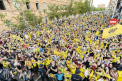 Fotbalistii lui Villarreal au dat o tura prin orasul iberic, cu un autocar descoperit, avand la ei cupa cucerita acum doua zile - VIDEO