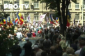 Mai multi oameni au protestat astazi la CEC, nemultumiti de decizia autoritatii electorale de a deschide pentru diaspora doar 139 de sectii de votare - VIDEO 