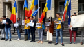 Partidul Alianta pentru Unirea Romanilor a protestat in fata Ministerului de Interne - VIDEO 