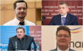 Ruslan Codreanu de la PP Puterea Oamenilor, Alexandr Kalinin de la Partidul Regiunilor, Serghei Perciun de la Patriotii Moldovei si Constantin Lupu de la PP Legii si Dreptatii - la dezbaterile electorale “Te votezi la PRO TV"