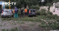 Poaia torentiala de aseara, insotita de grindina si vijelie, a facut prapad in nordul tarii. Zeci de copaci au fost scosi din radacina, avariind masini, iar strazile s-au transformat in rauri - VIDEO