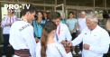 S-au intors campionii. Canotorul Serghei Tarnovschi, alaturi de alti sportivi si oficiali au fost intampinati la aeroport cu flori si aplauze - VIDEO 