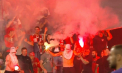 Microbistii romani au incins atmosfera, la propriu, inaintea meciului dintre UTA Arad si FC Rapid