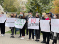 Protest la Curtea de Apel. Socialistii si mai multe persoane din Gagauzia cer eliberarea lui Stoianoglo - VIDEO/FOTO