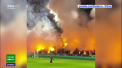 Cei de la Ajax au fost sustinuti din tribune de suporterii care au aprins torte, au sarit si au cantat pe tot parcursul meciului - VIDEO