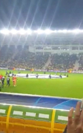 Moldovenii aflati pe stadionul din Tiraspol ne transmit imagini din timpul meciului intre Inter si Sheriff - VIDEO