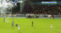 Un meci din Irlanda a fost intrerupt pret de aproape 10 minute - VIDEO