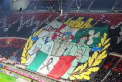 Meciul dintre AC Milan si Inter a inceput cu o coregrafie speciala, organizata de fanii “diavolilor rosii”