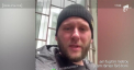 Momentul cand un ucrainean este aproape lovit de o racheta, chiar in timp ce transmitea live