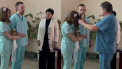 S-au casatorit la un spital din Kiev. Un cuplu de medici si-au jurat iubire vesnica pe timp de razboi - VIDEO
