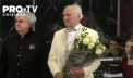 Maestrul Eugen Doga si-a sarbatorit ziua de nastere pe scena Palatului National “Nicolae Sulac”.  La 85 de ani, marele compozitor a indemnat oamenii sa faca arta, si nu razboi - VIDEO