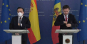 Conferinta de presa sustinuta de ministrul afacerilor externe si integrarii europene al Republicii Moldova, Nicu Popescu, si ministrul afacerilor externe, Uniunii Europene si cooperarii al Regatului Spaniei, Jose Manuel Albares Bueno