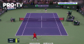 Rusul Andrei Rublev, care evolueaza sub steag neutru, s-a calificat in optimile de finala de la Indian Wells - VIDEO