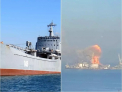 Fortele ucrainene anunta ca au distrus o nava de razboi ruseasca in portul ocupat Berdiansk