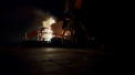 O nava civila sub pavilionul Republicii Dominicane, scufundata in portul Mariupol in urma unui bombardament rus