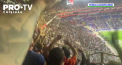 Fanii gruparii Olimpique Lyon au fost nemultumiti de prestatia echipei favorite, care a fost eliminata din Liga Europei - VIDEO