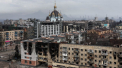 Miracolul din ziua de Paste, in Mariupol. O biserica a ramas in picioare, intr-un cartier distrus de bombardamente - VIDEO
