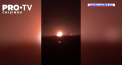 Un incendiu puternic a izbucnit la un depozit de petrol din orasul rusesc Briansk, situat la aproximativ 100 de kilometri nord de granita cu Ucraina - VIDEO