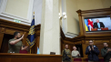 Cum l-a facut Volodimir Zelenski sa rada pe Boris Johnson in timp ce se adresa parlamentului - VIDEO