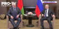 Vladimir Putin si presedintele belarus Alexandr Lukasenko s-au intalnit astazi la Soci pe malul Marii Negre, pentru a cincea oara in acest an. Cei doi au facut glume pe tema sanctiunilor Occidentale dupa invazia Ucrainei - VIDEO