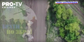 Un militar rus filmat dintr-o drona cum alearga pe un drum in camp, la un moment dat se prabuseste dramatic pe spate, cu mainile si picioarele intinse si dintr-o data nu mai misca deloc, prefacandu-se mort - VIDEO