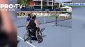 Simona Halep a jucat tenis intr-un scaun cu rotile. Sportiva din Romania si-a exprimat sprijinul fata de tenismenii cu handicap - VIDEO