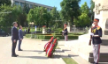 Presedintiii Senatului si Camerei Deputatilor din Romania, Florin Citu si Marcel Ciolacu, au depuns flori la la monumentul lui Stefan cel Mare - VIDEO