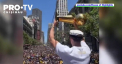 Baschetbalistii formatiei Golden State Warriors au organizat o parada in San Francisco dupa ce au castigat trofeului din NBA - VIDEO