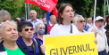 Protest in fata Parlamentului. PSRM cere demisia Guvernului - VIDEO