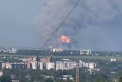 Efectele unei lovituri contra unui megadepozit de munitie rusesc: Incendii provocate la 10 km distanta, o dara de fum de 100 km ce se vede din satelit - FOTO/VIDEO