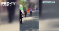 O masina de politie a luat foc in timpul unei etape din Turul Frantei - VIDEO