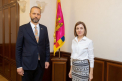 Maia Sandu a discutat cu ambasadorul UE in Republica Moldova, Janis Mazeiks: „Tara noastra conteaza pe sprijinul Uniunii Europene privind asigurarea securitatii energetice” - FOTO