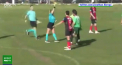 Caz socant in liga a treia a fotbalului din Argentina. Un jucator a lovit cu pumnul in fata arbitrul intalnirii, care era o femeie - VIDEO