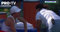 Romanca Simona Halep a abandonat meciul din optimile turneului de la Washington contra unei sportive din Rusia - VIDEO