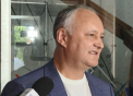 Dodon - prezent la Judecatoria Ciocana, din nou cu replici in adresa presedintelui Republicii Moldova: „Maia Sandu este de vina de criza energetica din tara” - VIDEO