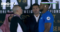 Pugilistii Oleksandr Usyk si Anthony Joshua s-au duelat din priviri, inaintea uneia dintre cele mai asteptate confruntari din acest an in lumea boxului - VIDEO