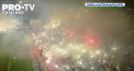 Gruparea Atletico Belgrano a folosit o drona pentru a filma spectacolul pirotehnic demonstrat de suporteri in tribunele stadionului de acasa - VIDEO