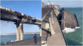 Cum arata acum Podul Kerci: Cat de mari sunt pagubele dupa explozie - VIDEO