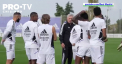 Karim Benzema si Thibaut Courtois au fost in centrul atentiei la antrenamentul celor de la Real Madrid - VIDEO